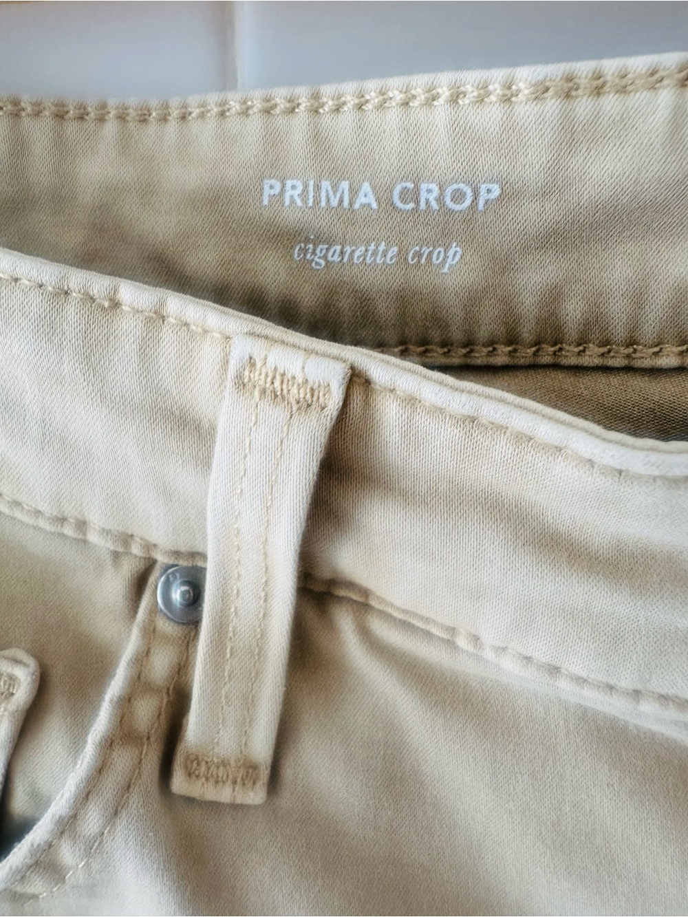AG Adriano Goldschmied Prima Crop Khaki Jeans - Picture 6 of 8